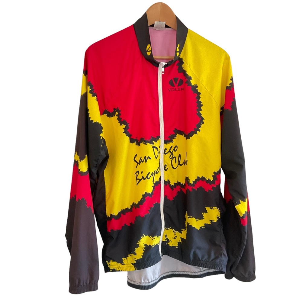 Voler Cycling Jacket Windbreaker Men’s XL San Diego Bicycle Club SDBC Full Zip
